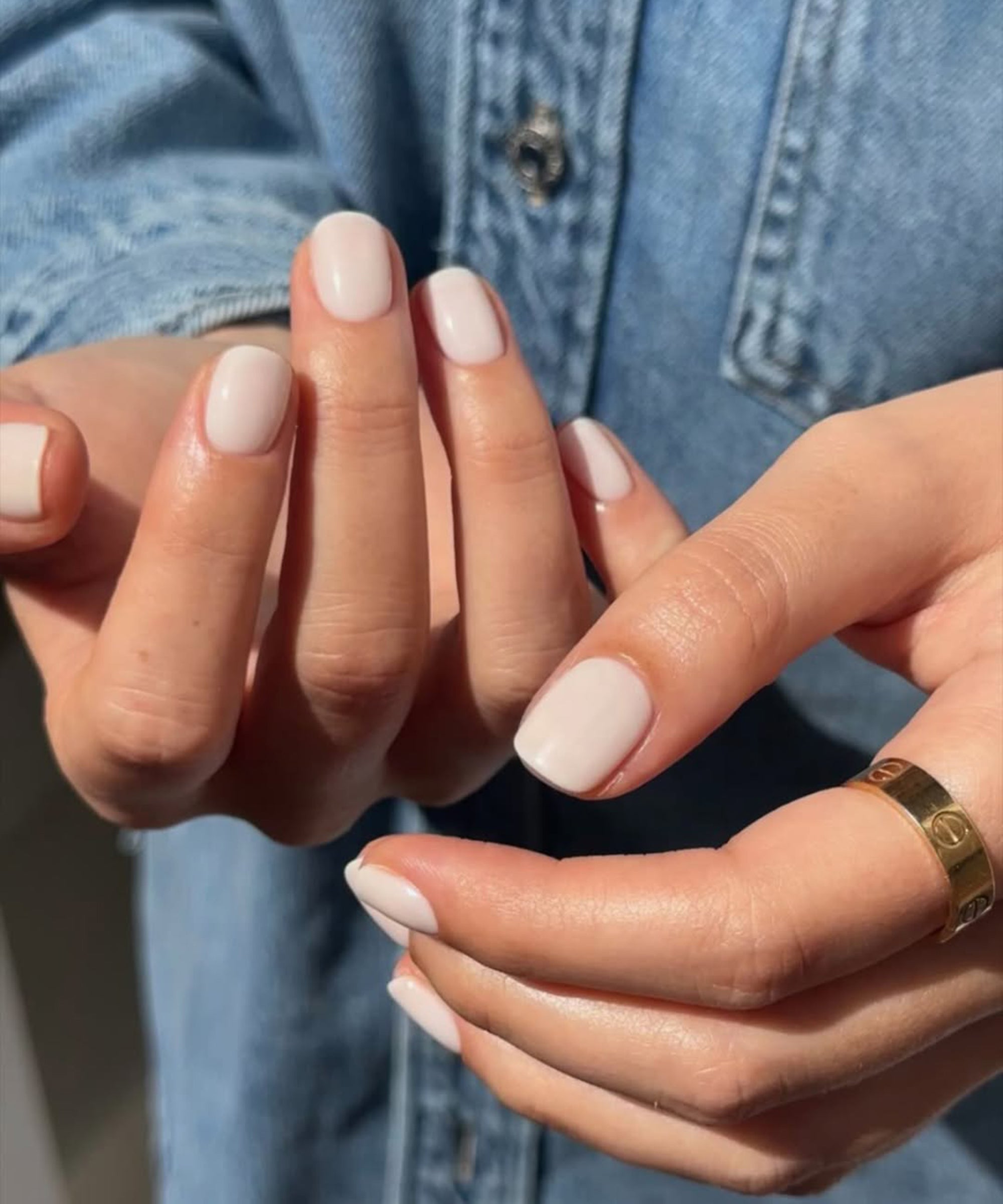 The Single Detail A Reader Notices First Clean Milky White Short Square — Milky White Nails