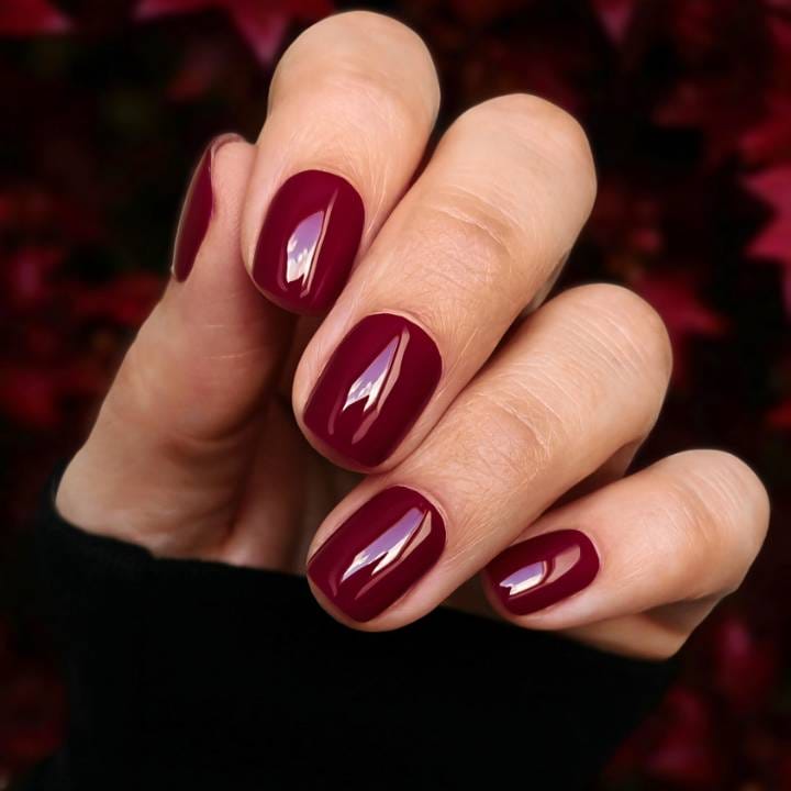 High Gloss Visual Idea — Winter Gel Nails