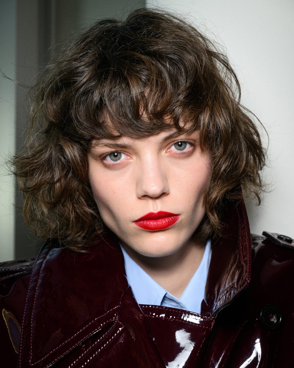 Textured Dark Brown Bob Air-Dried — Winter Bob Haircuts