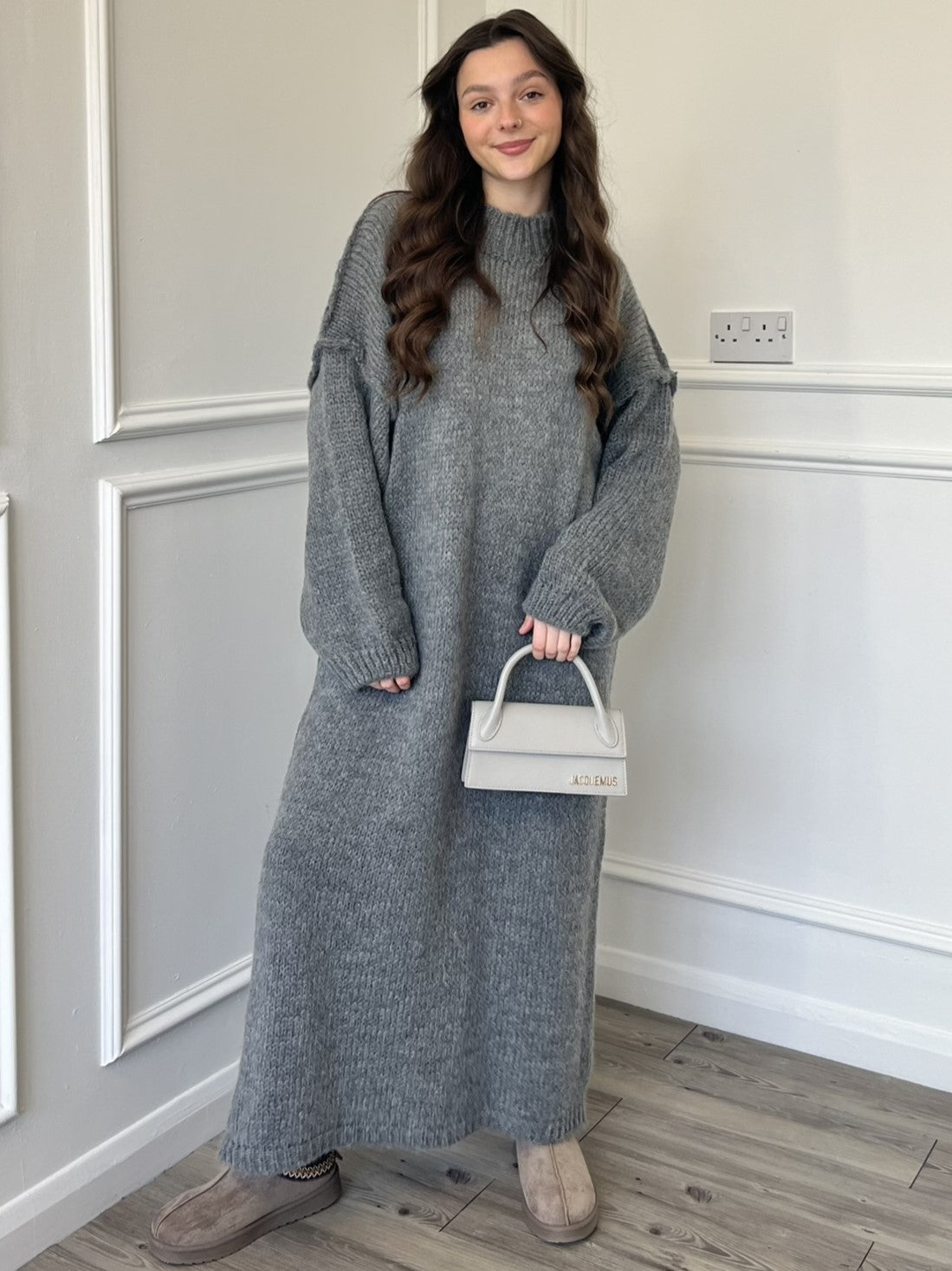 Oversized Maxi Knit Dress for Casual Comfort Oversized Maxi Knit Dress for Casual Comfort — Modest Winter Outfits