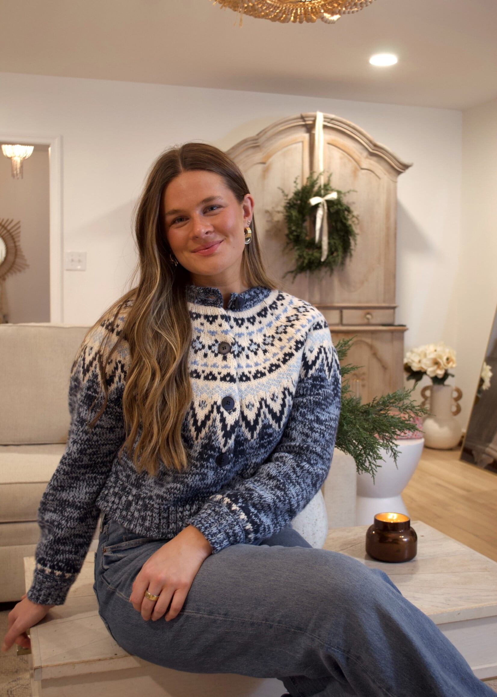 Cozy Fair Isle Sweater with Denim for a Casual Vibe Cozy Fair Isle Sweater with Denim for a Casual Vibe — Fair Isle Sweater Outfits