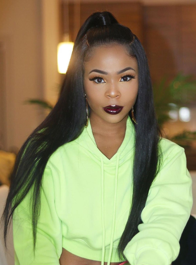Straight Jet Black High Ponytail Straight Jet Black High Ponytail — Jet Black Hair