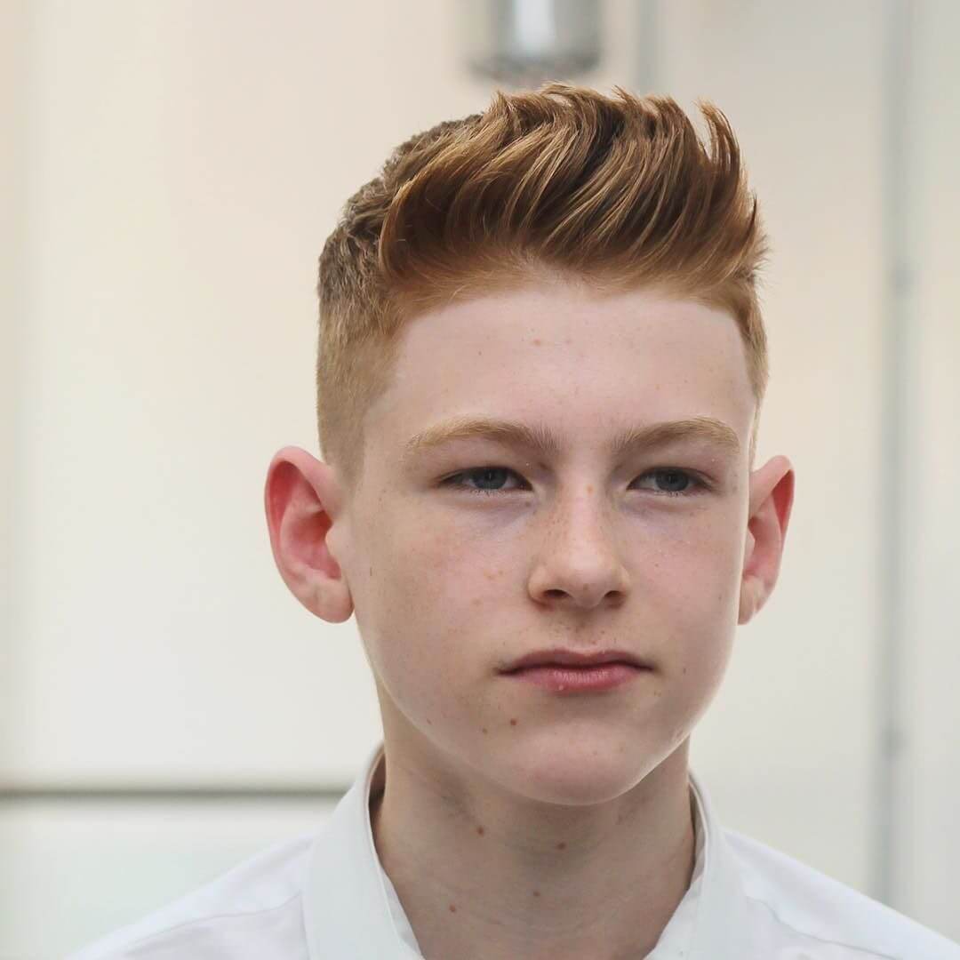 Textured Crop With Messy Bangs Textured Crop With Messy Bangs — Winter Haircuts for Boys