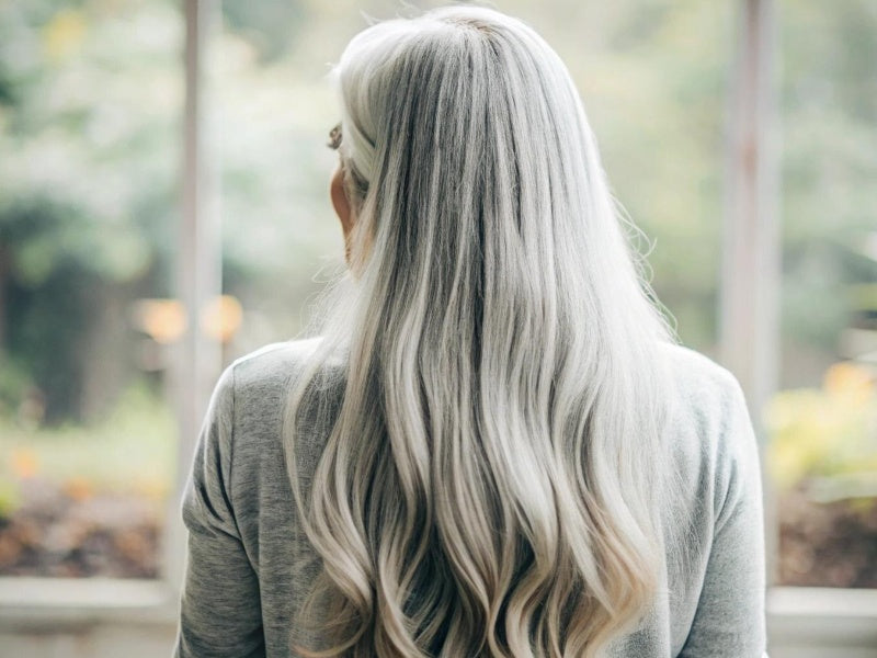 Ash Blonde To Silver Ombre Ash Blonde To Silver Ombre — Winter Ombre Hair