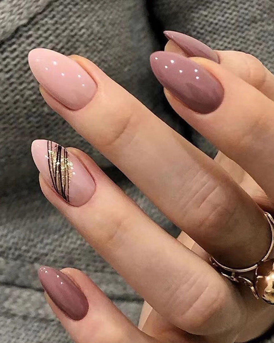 Autumn Visual Idea Autumn Visual Idea — Winter Nude Nails