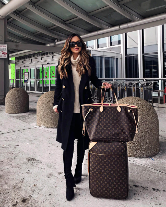 Classic Double-Breasted Coat for City Travel Classic Double-Breasted Coat for City Travel — Winter Travel Outfits
