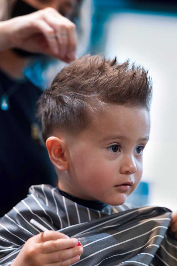 Spiky Mohawk With Fade Spiky Mohawk With Fade — Winter Haircuts for Boys