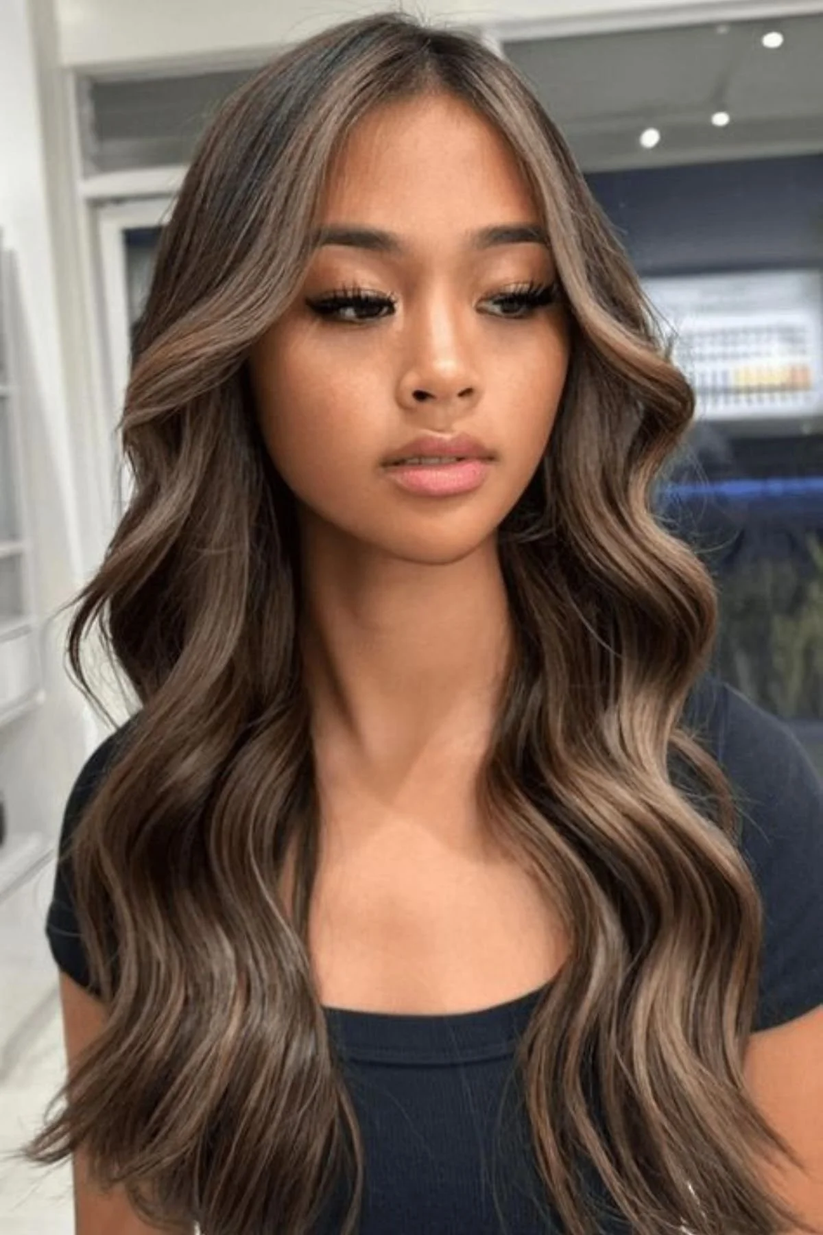 Medium Brown With Ash Blonde Highlights Medium Brown With Ash Blonde Highlights — Winter Brown Hair Colors