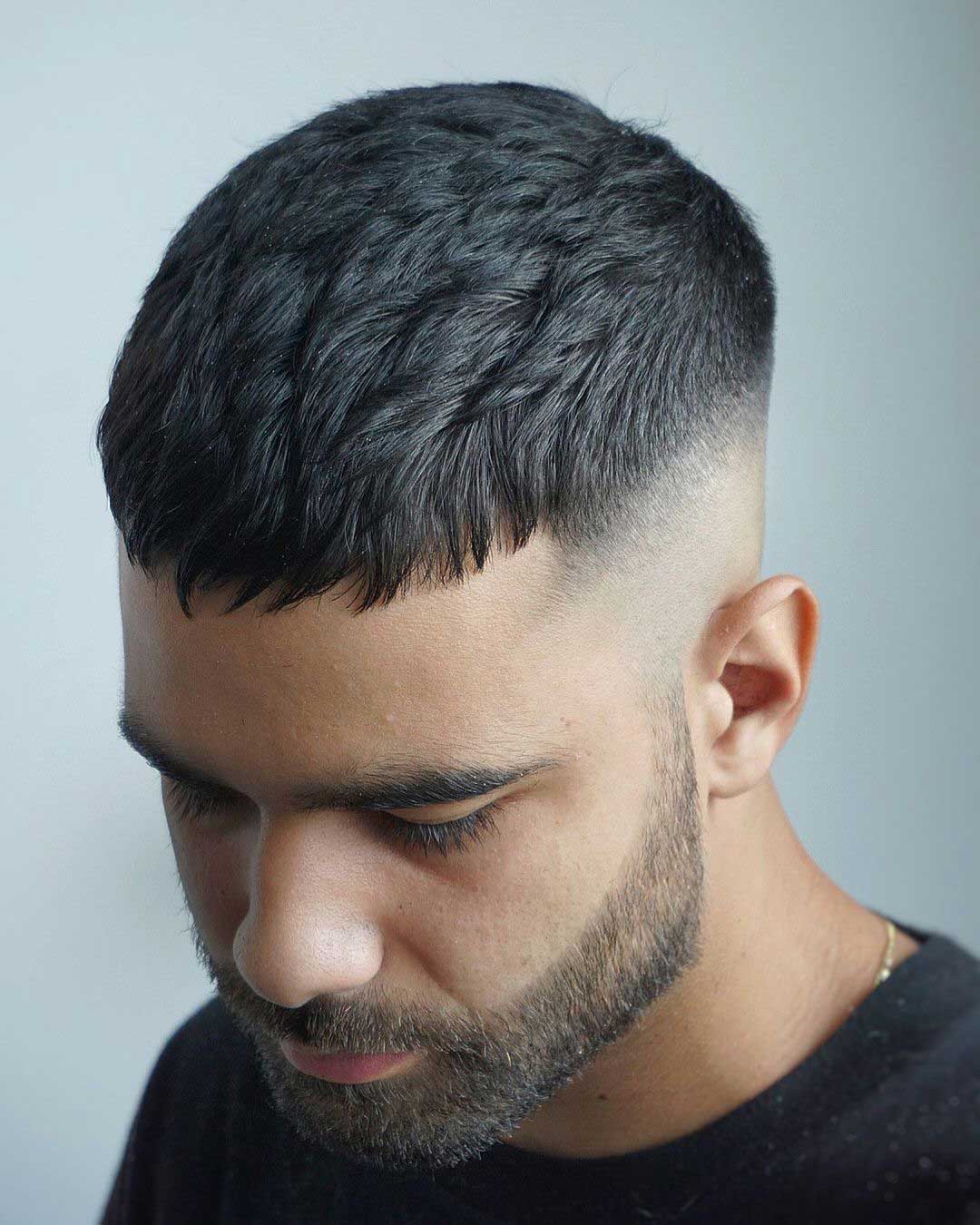 Textured Crop With Choppy Bangs — Winter Haircuts for Men