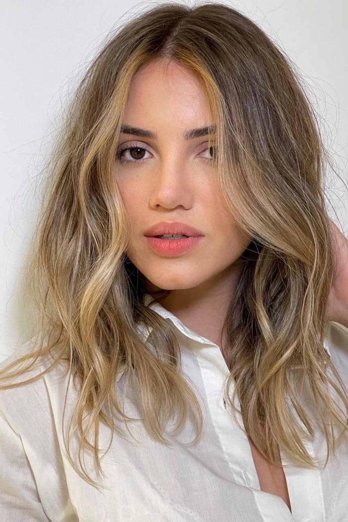 Layered Lob With Soft Blowout Layered Lob With Soft Blowout — Winter Haircuts for Thin Hair