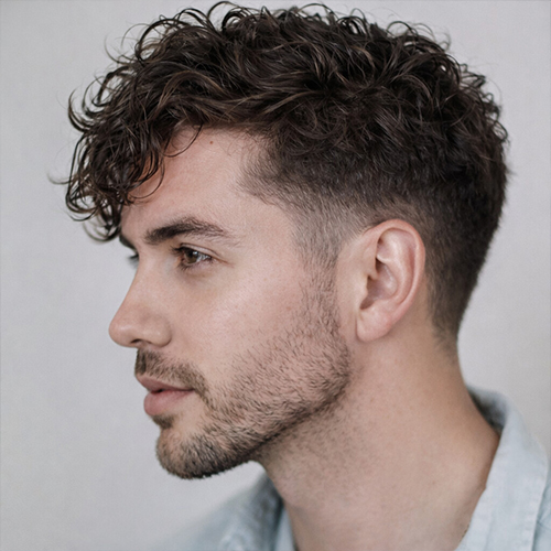 Textured Top With Loose Curls — Winter Haircuts for Men