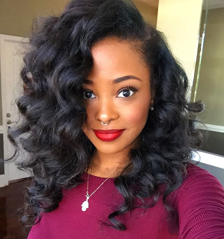 Loose Waves With Natural Volume — Winter Hairstyles for Black Women