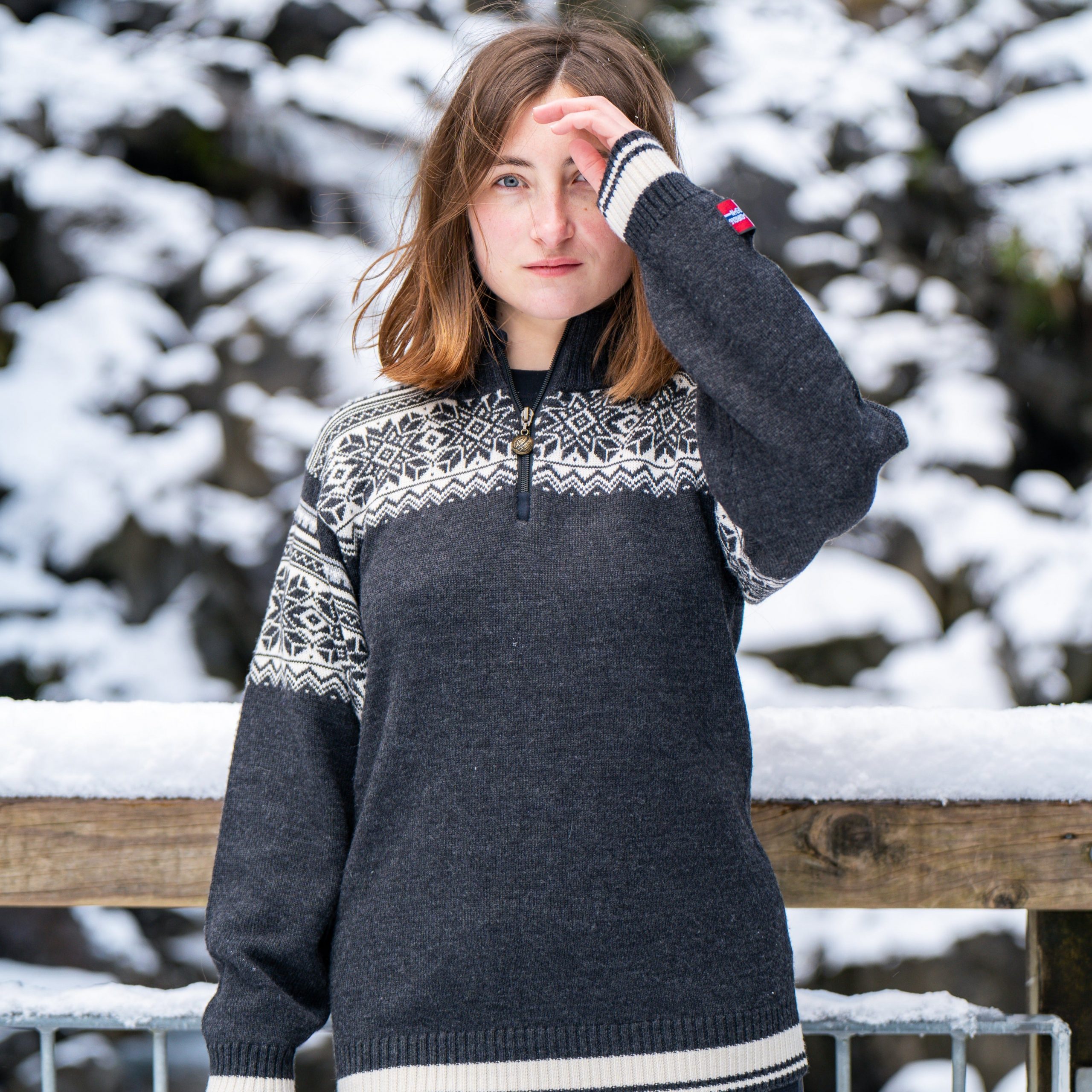 Nordic Patterned Sweater for Cozy Winter Appeal — Scandinavian Winter Outfits