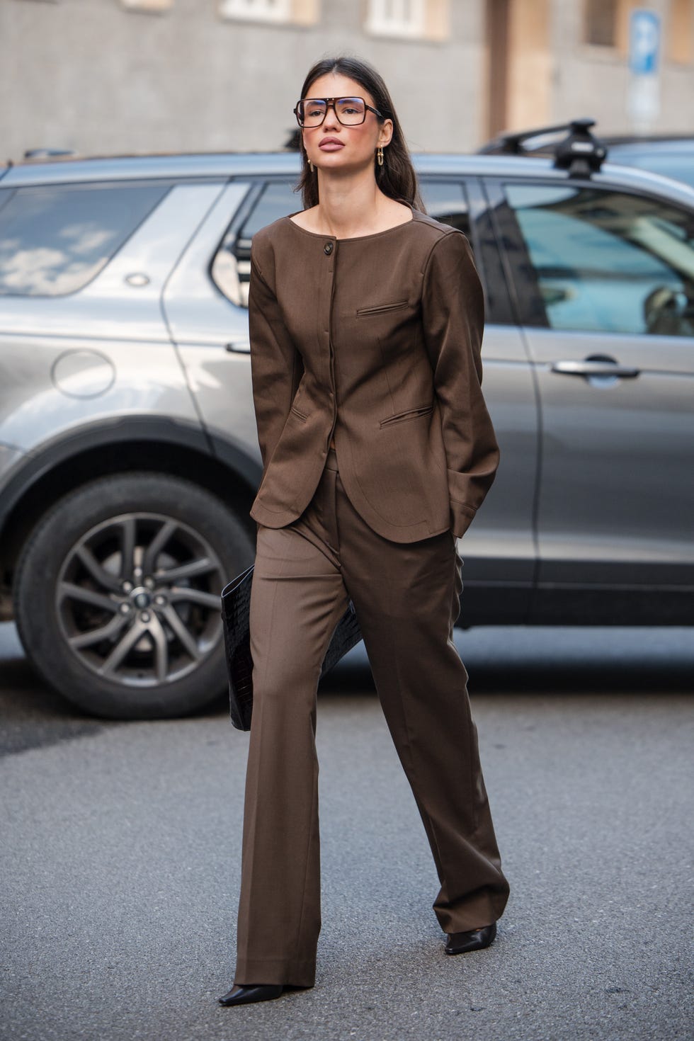 Sharp Chocolate Brown Linen Blend Suit for Work and Events Sharp Chocolate Brown Linen Blend Suit for Work and Events — Chocolate Brown Outfits