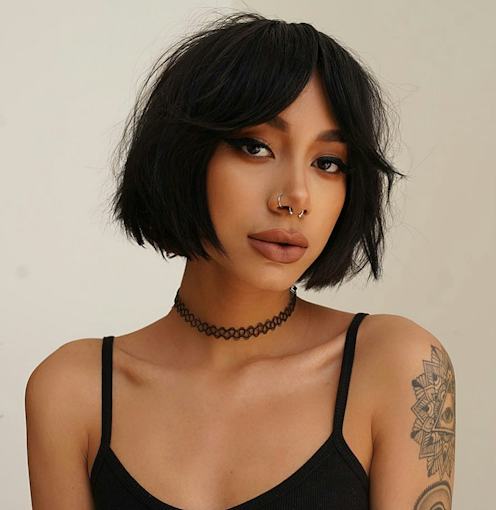 Chin Shag Bob With Wispy Bangs — Winter Haircuts for Girls