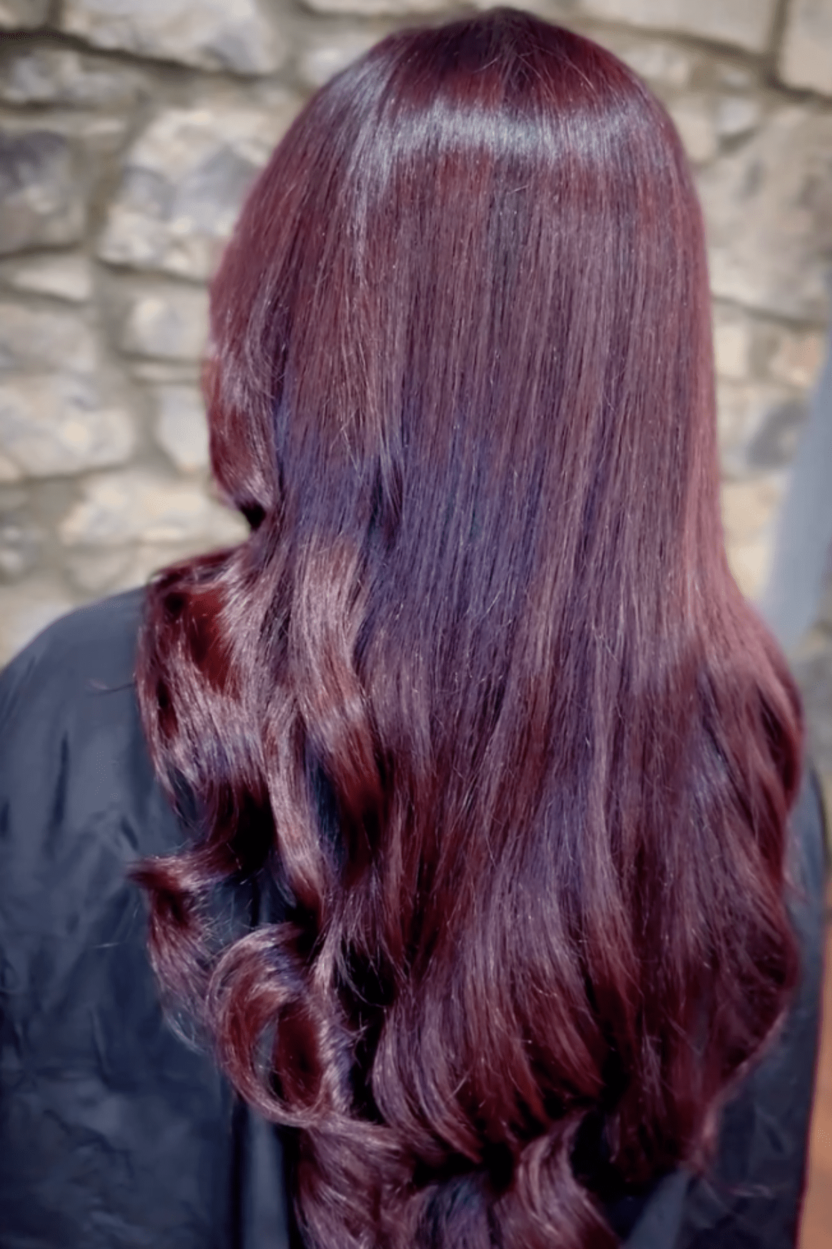 Deep Burgundy Curls — True Winter Hair Color