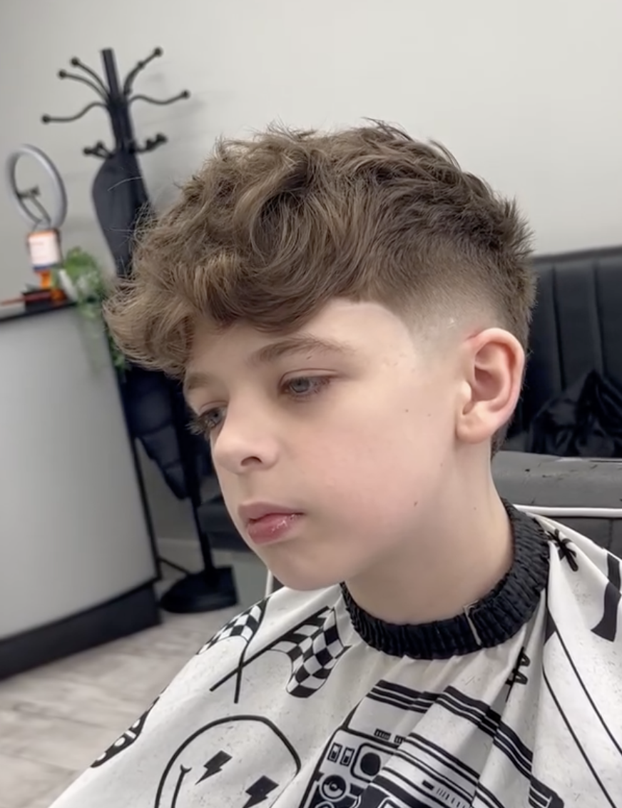 Taper Fade With Textured Top Taper Fade With Textured Top — Winter Haircuts for Boys