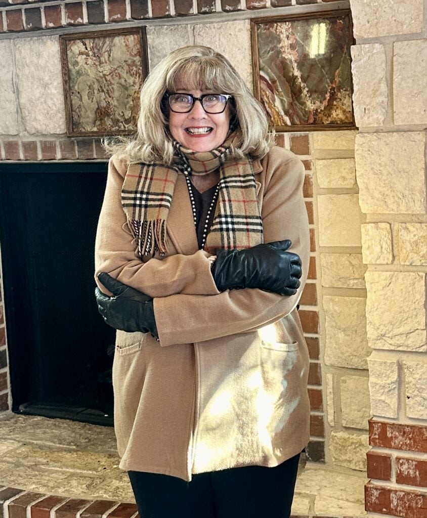 Classic Camel Coat with Plaid Scarf for Sophisticated Winter Warmth Classic Camel Coat with Plaid Scarf for Sophisticated Winter Warmth — December Outfits