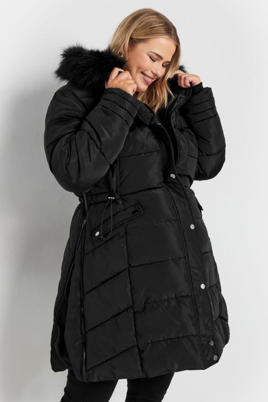 Warmth and Style: Belted Longline Puffer Coat — Winter Outfits for Curvy Women