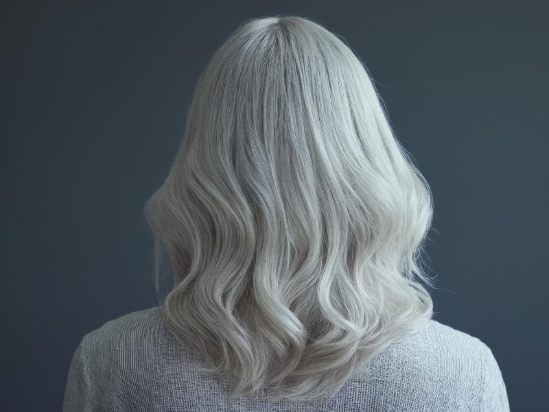 Voluminous Platinum Blonde Waves — Winter Hair Colors for Blondes