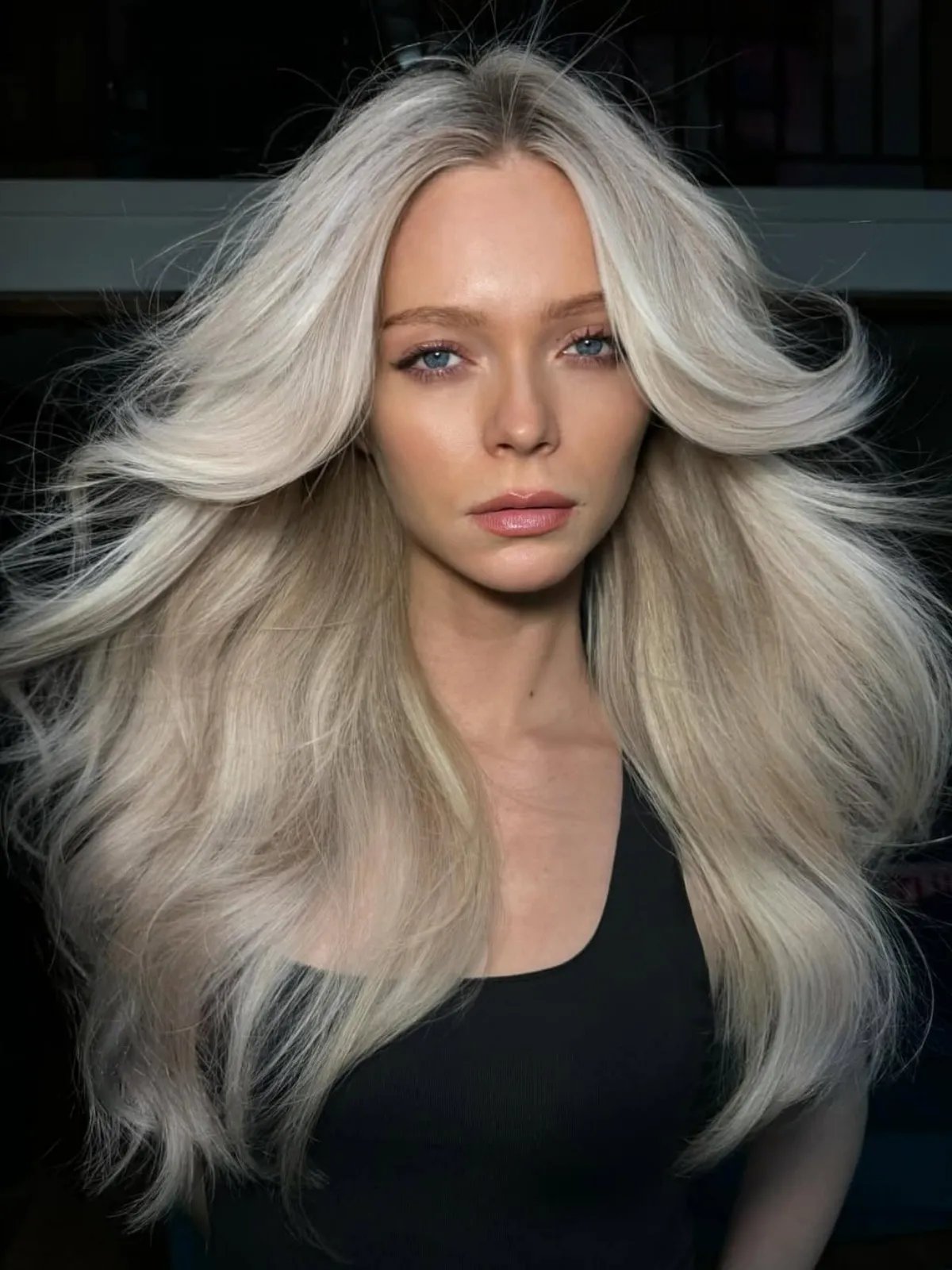 Icy Platinum Blonde With Ash Undertones Icy Platinum Blonde With Ash Undertones — Winter Hair Colors for Pale Skin