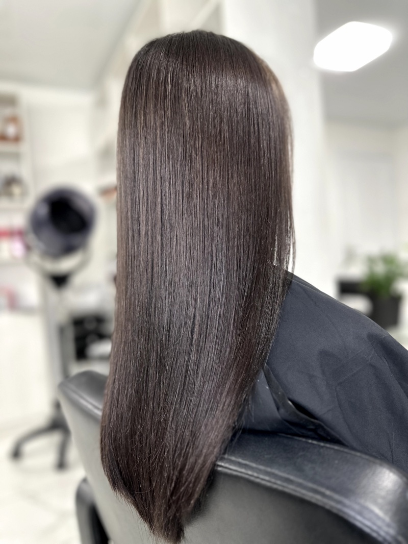 Deep Cool Brown Sleekness — True Winter Hair Color
