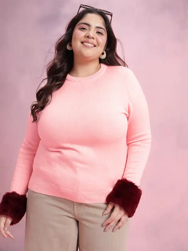 Long Wavy Dark Brown Air-Dried — Thick Dark Brown Hair Ending At Mid-Back — Winter Hairstyles for Plus Size Women