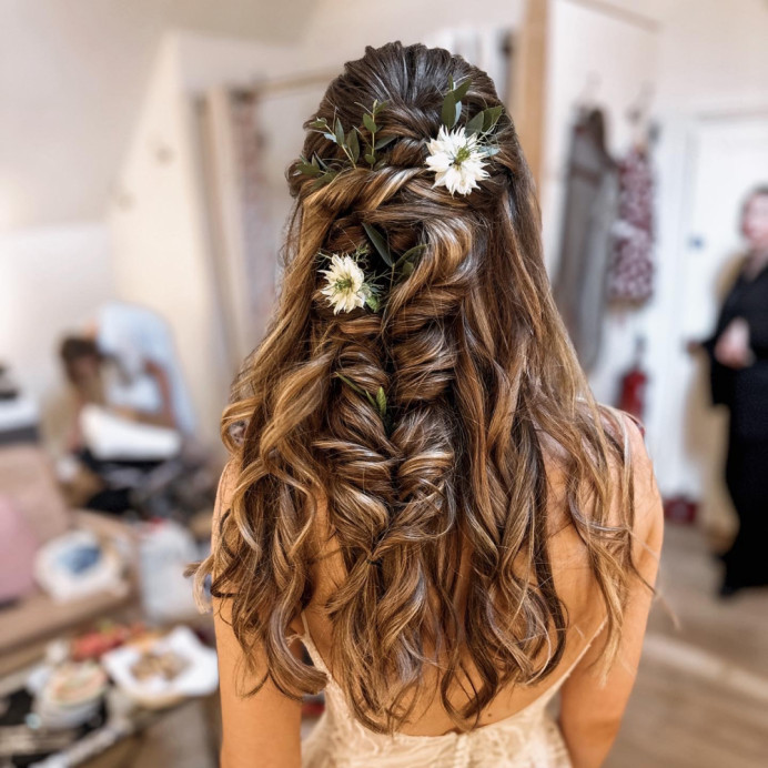 Back View Visual Idea Back View Visual Idea — Winter Wedding Hairstyles