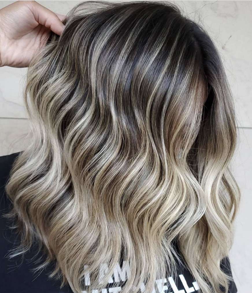 Shoulder Length With Curtain Bangs Ash Blonde Shoulder Length With Curtain Bangs Ash Blonde — Winter Balayage
