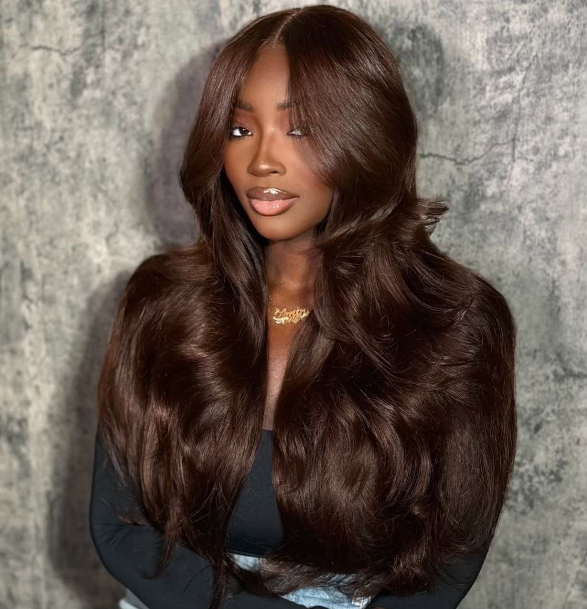 Rich Dark Chocolate Brown Visual Idea Rich Dark Chocolate Brown Visual Idea — Winter Hair Colors for Brunettes