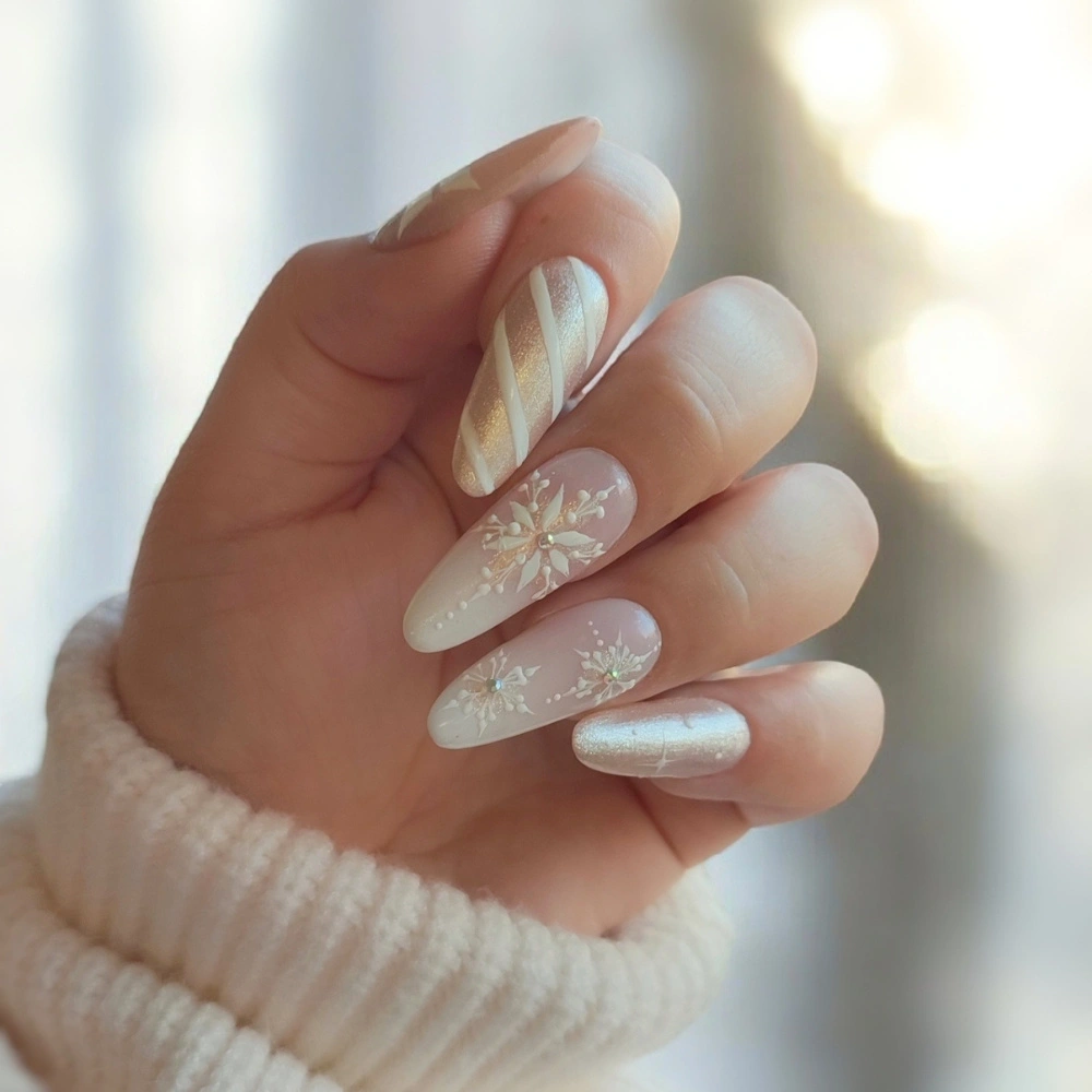 Clean Visual Idea — Winter Nail Art