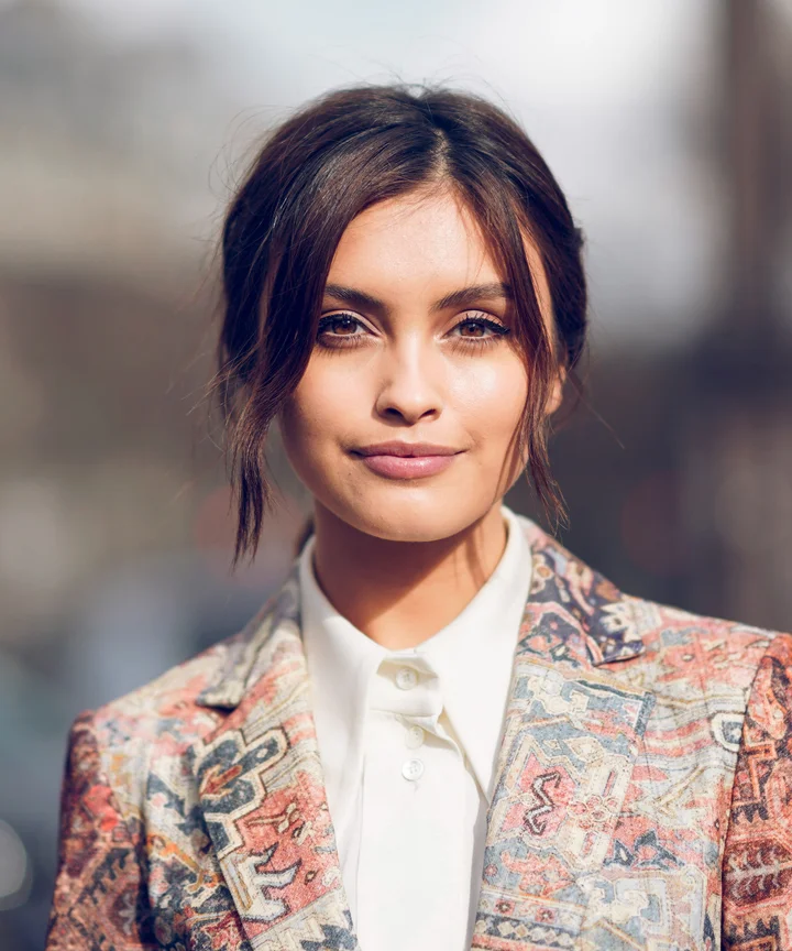 Dark Brown Lob With Wispy Bangs — Winter Hairstyles for Short Hair