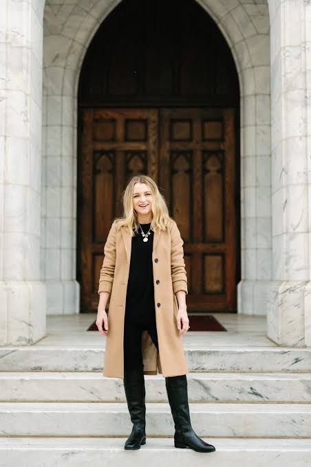 Timeless Camel Coat and Black Riding Boots Timeless Camel Coat and Black Riding Boots — Riding Boots Outfits