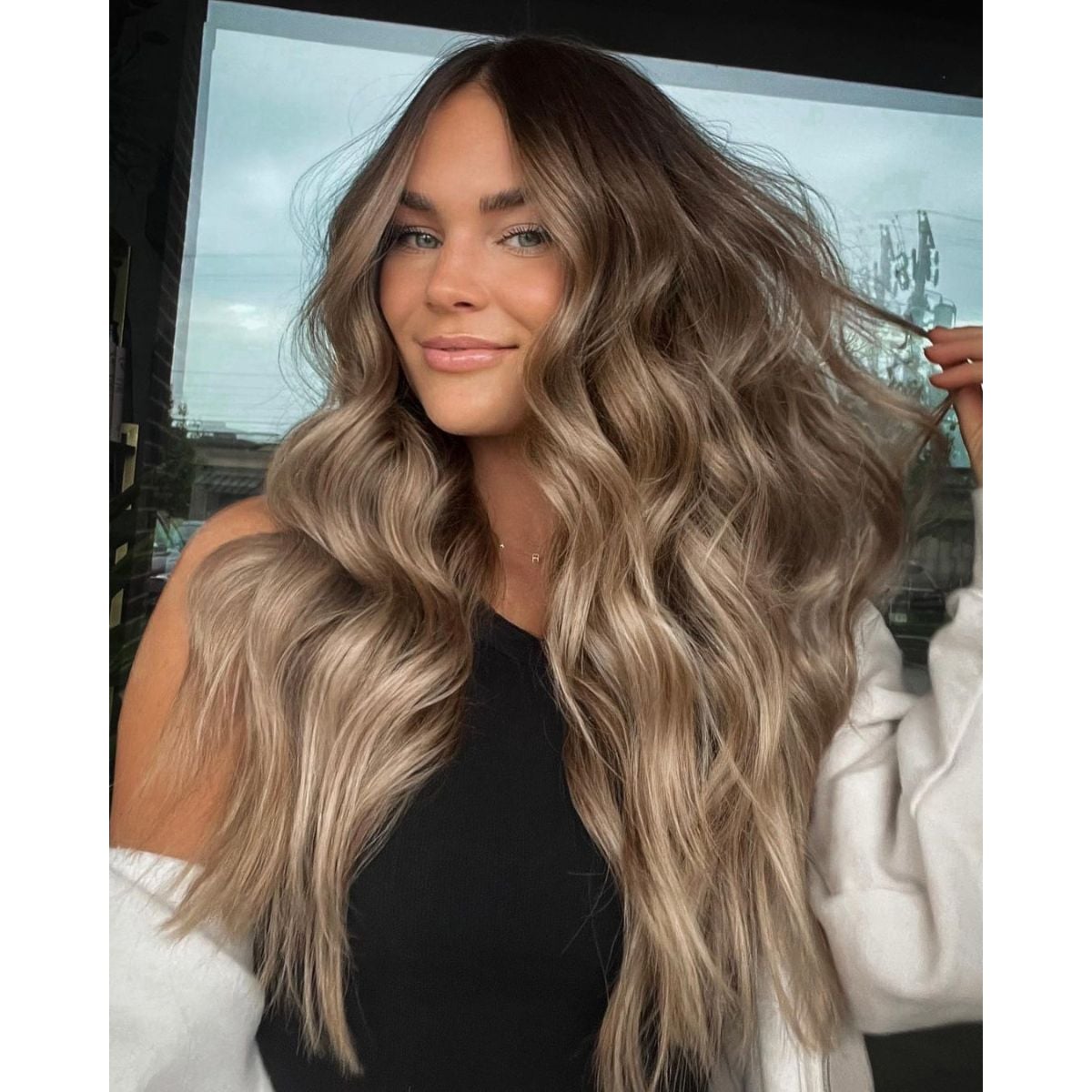 Dark Blonde With Ash Blonde Balayage — Blonde to Brunette Hair