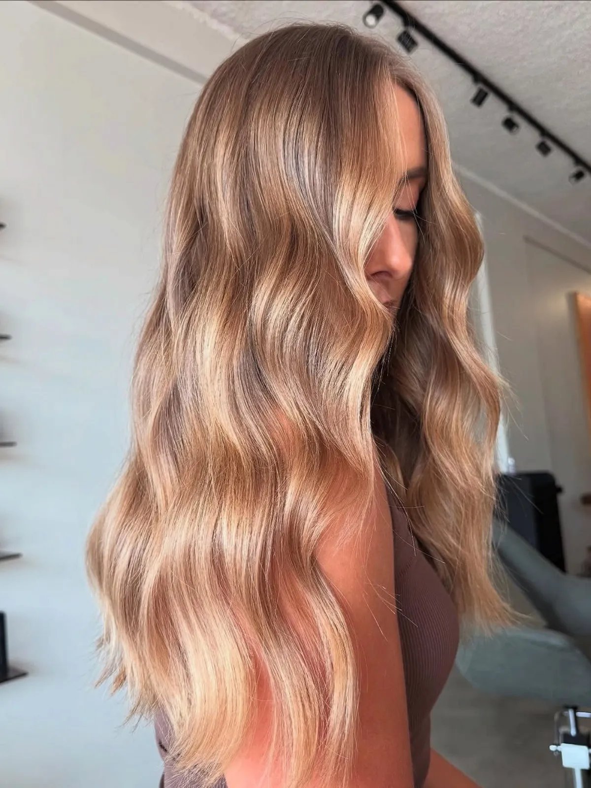Golden Blonde with Balayage — Winter Hair Colors for Women Over 40