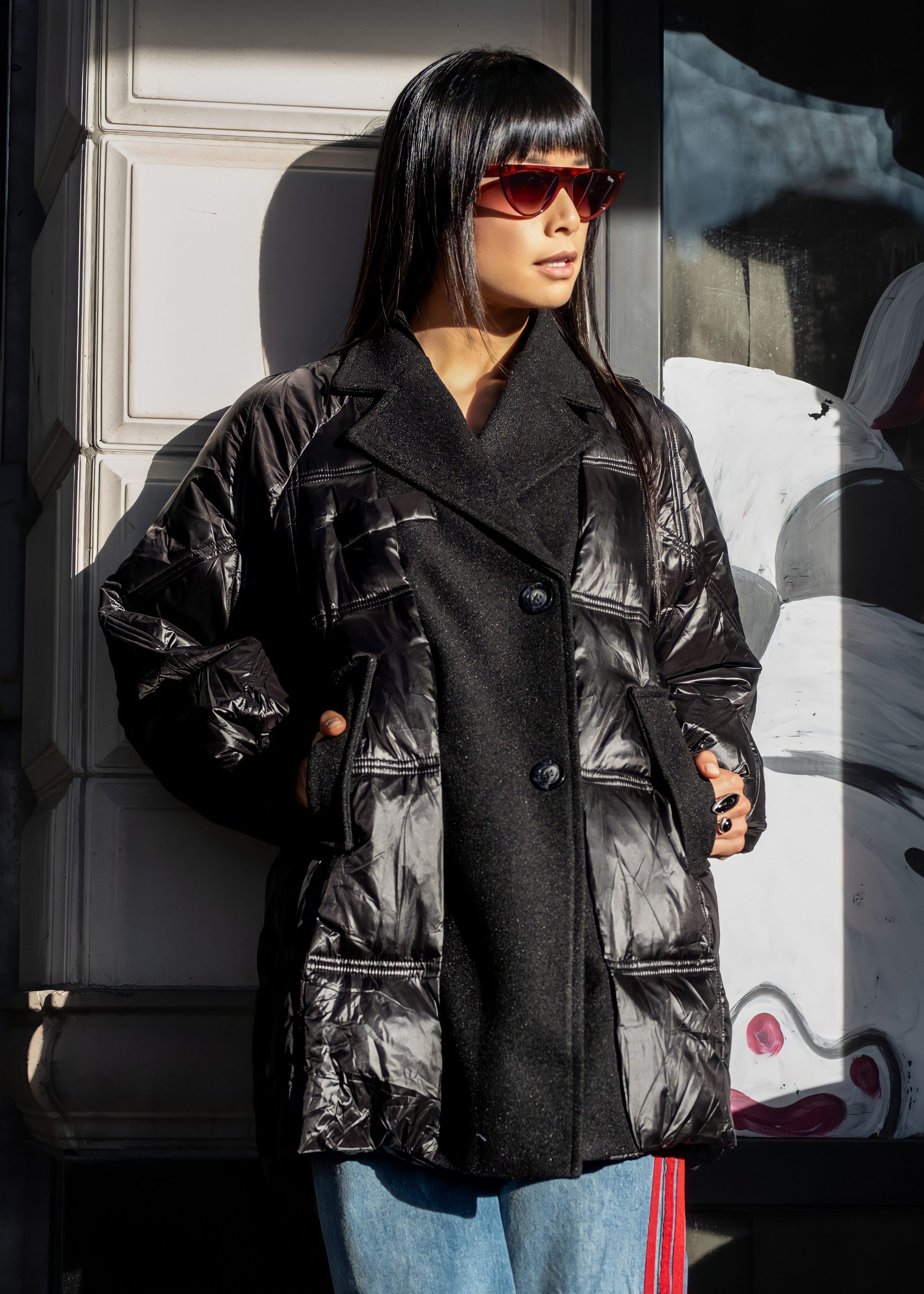Layered Black Jackets for a Casual Daytime Look — Early Winter Outfits