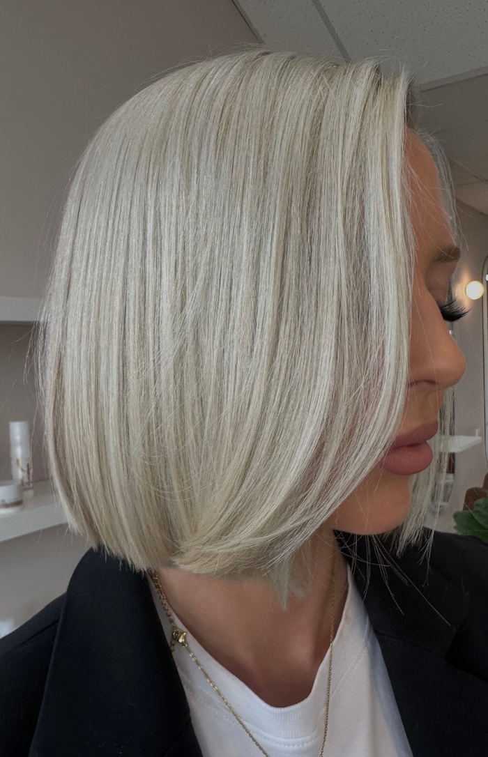 Chin Sleek Dark Brown Bob — Winter Haircuts for Women