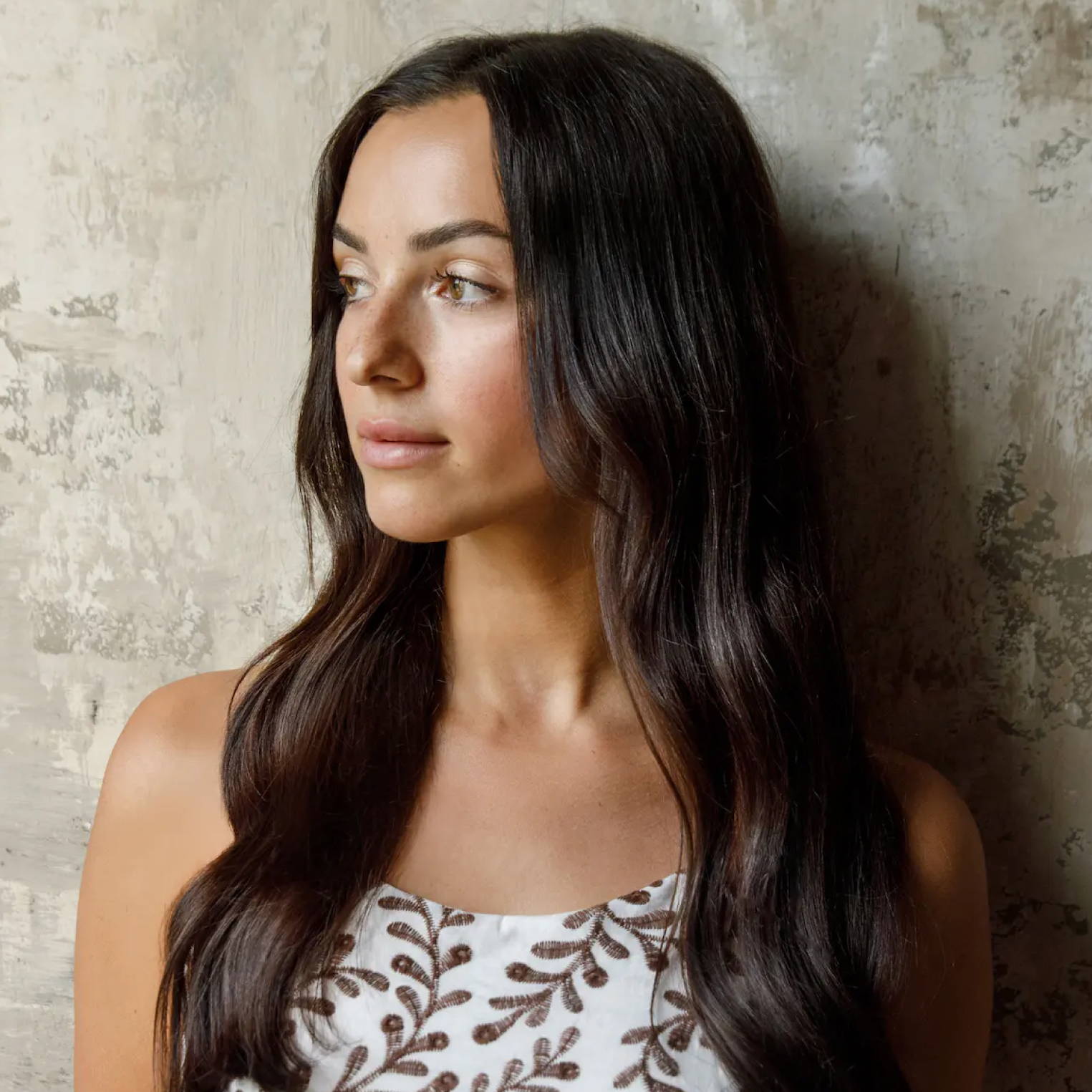 Rich Dark Brown With Natural Texture Rich Dark Brown With Natural Texture — Winter Hair Colors for Olive Skin