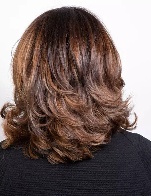 Dark Brown Medium Shag With Piecey Layers — Winter Layered Haircuts