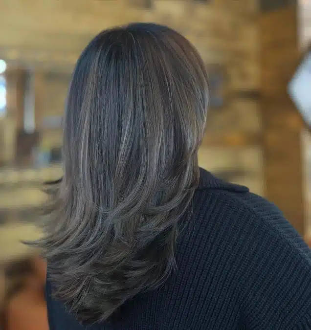 Layered Dark Brown Bob Layered Dark Brown Bob — Winter Hairstyles for Work