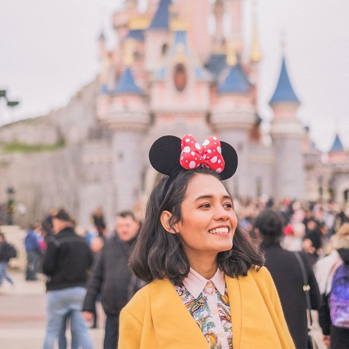 Goofy Graphic Sweatshirt with Green Beret — Disney Winter Outfits