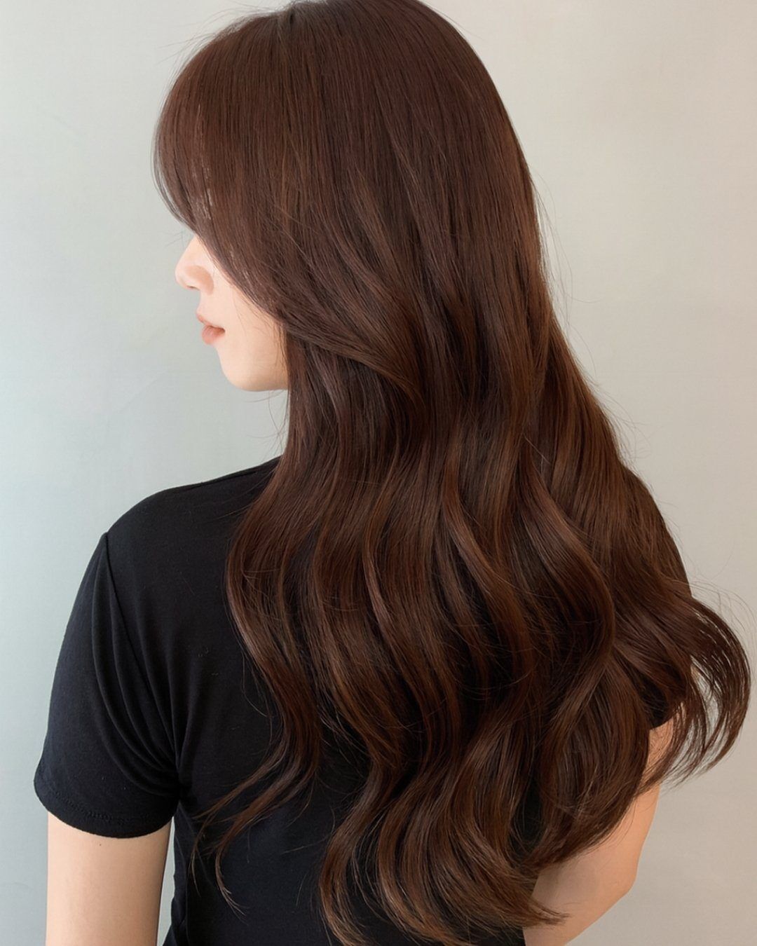 Chocolate Brown with Auburn Undertones Chocolate Brown with Auburn Undertones — Deep Winter Hair Color