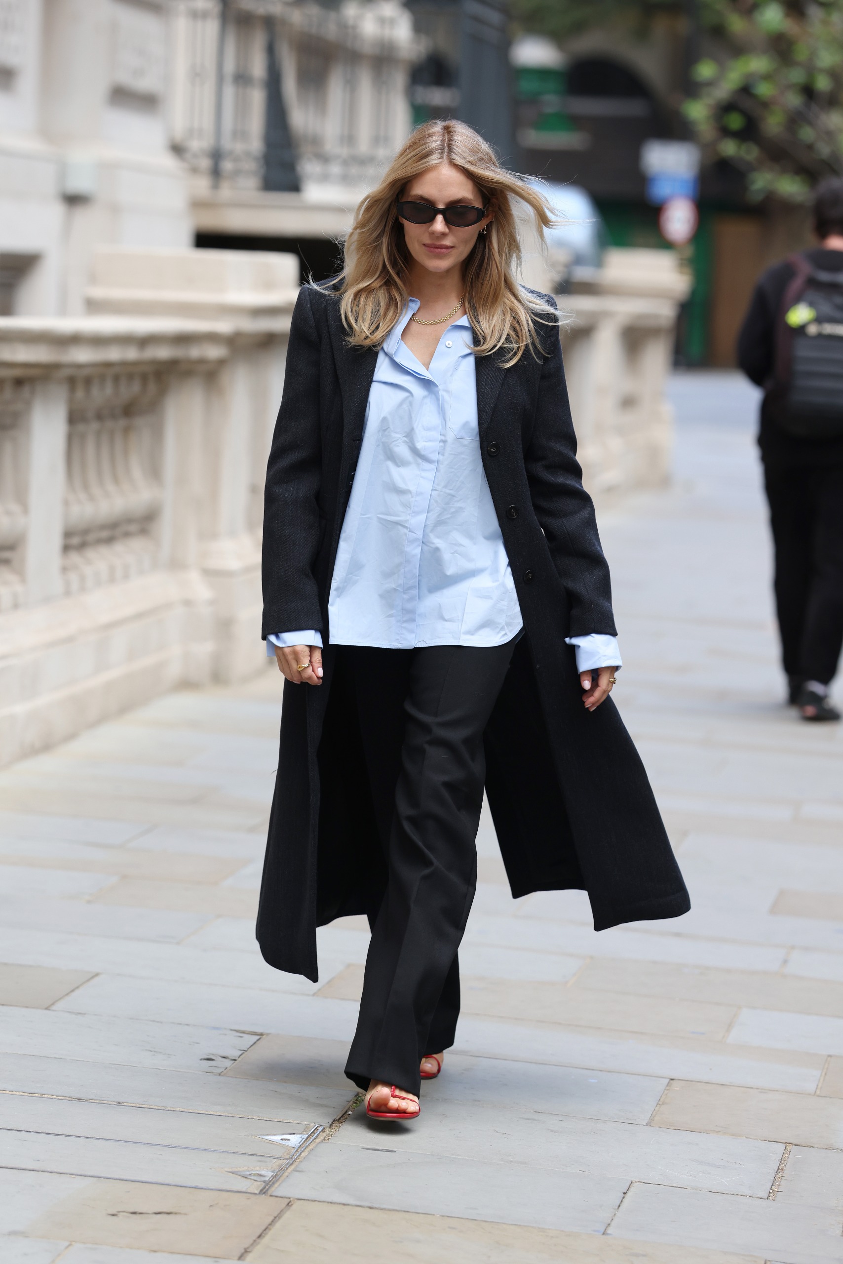 Sienna Miller Just Wore the Mango Coat on Every Editor's Wish List | Who What Wear