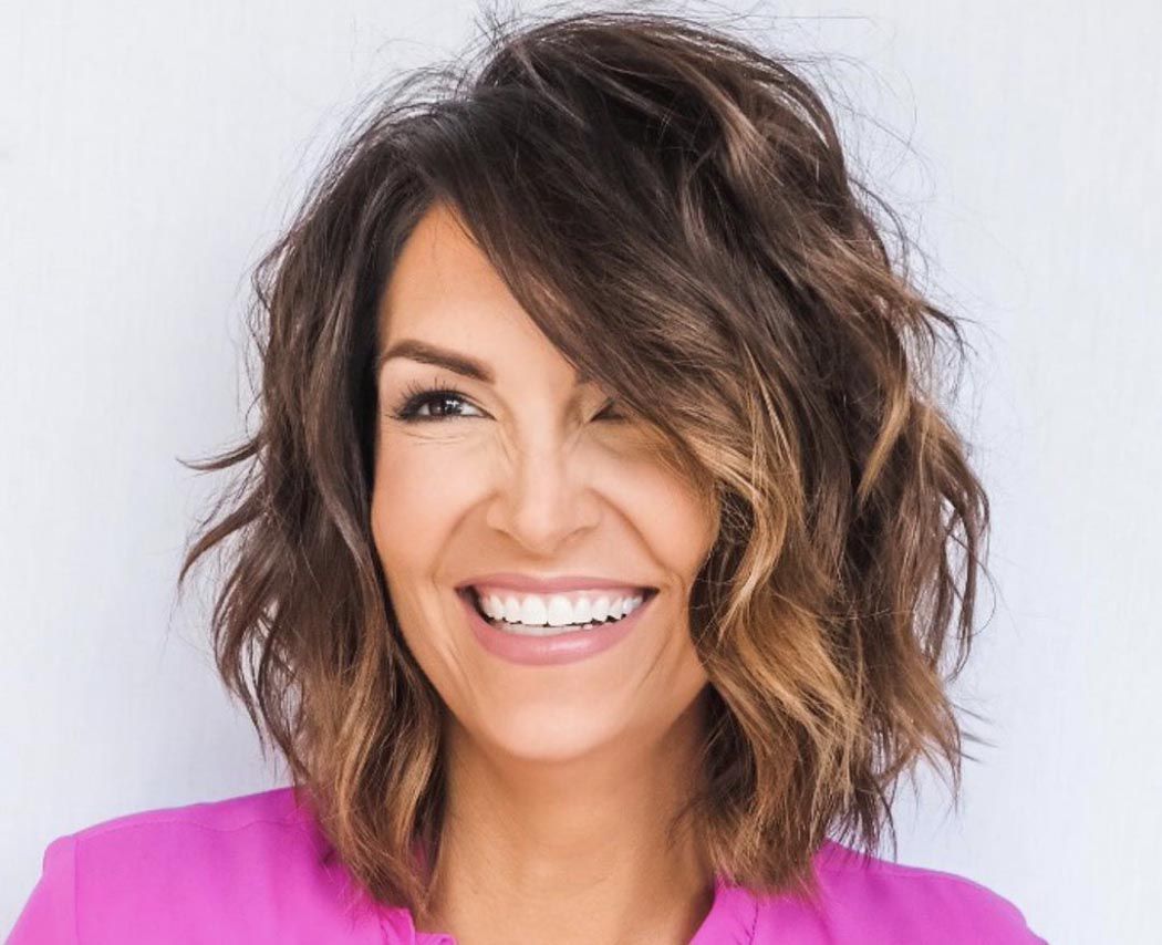 Shaggy Lob With Choppy Bangs Shaggy Lob With Choppy Bangs — Winter Hairstyles for Women Over 60