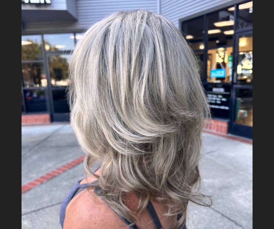 Mid-Back Layers With Subtle Gray Blend Mid-Back Layers With Subtle Gray Blend — Gray Blending Highlights