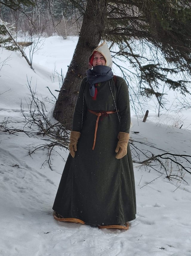 Woolen Dress and Hood for Historical Winter Charm — Scandinavian Winter Outfits