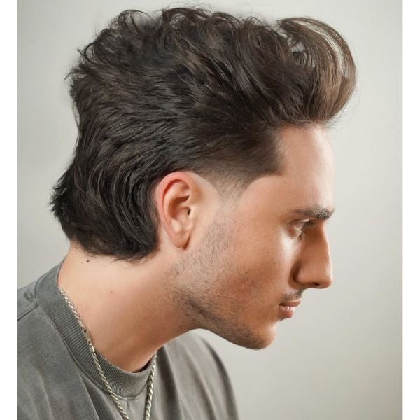 Modern Mullet With Textured Top — Winter Haircuts for Men