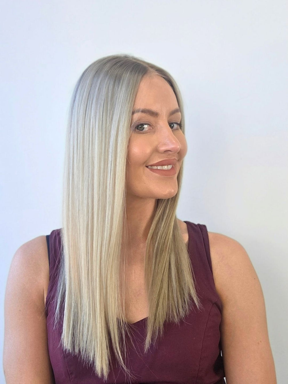 Sleek Shoulder Length Ash Blonde With Lowlights Sleek Shoulder Length Ash Blonde With Lowlights — Lowlights for Blonde Hair