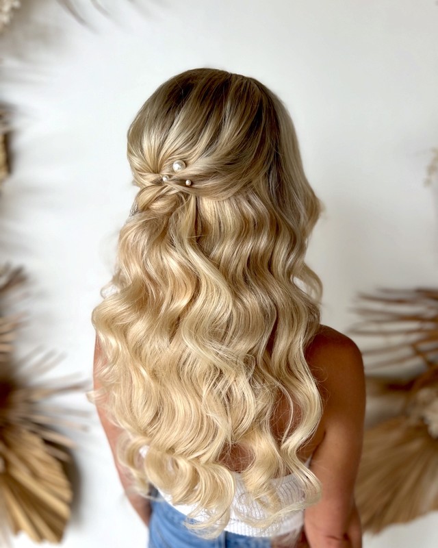 Platinum Blonde Twisted Knot — Winter Half Up Half Down Hairstyles