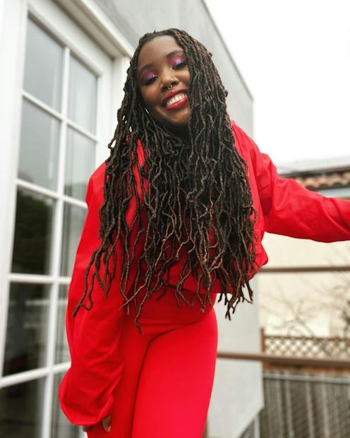 Long, Natural Textured Dark Brown Locs Long, Natural Textured Dark Brown Locs — Winter Loc Styles